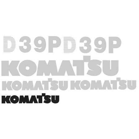 Aftermarket Decal Set KOMD39PNSDECALSET